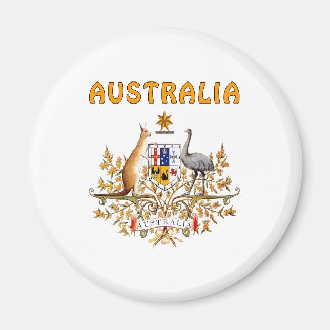 Australia Coat Of Arms Magnet (Front)