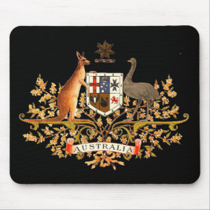 australia coat of arms mouse pad