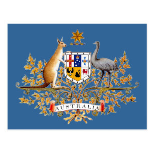 Australia Coat of Arms Postcard
