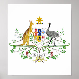 Australia Coat Of Arms Poster