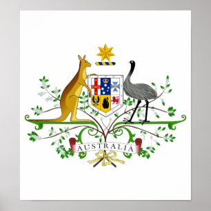 Australia Coat Of Arms Poster