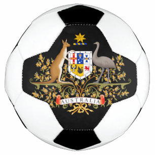 australia coat of arms soccer ball