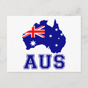 Australia Continent Postcard