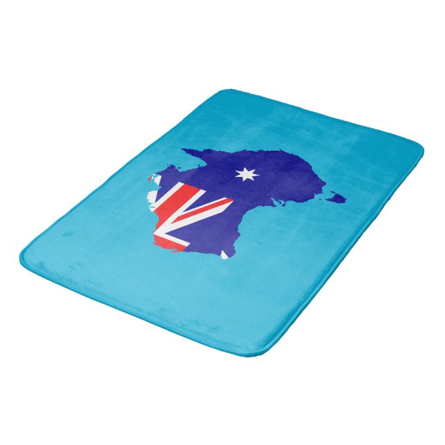 Australia country flag bath mat (Angled)