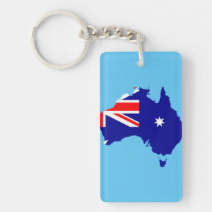 Australia country flag key ring