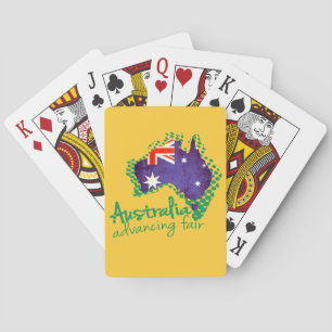 Australia country flag playing cards