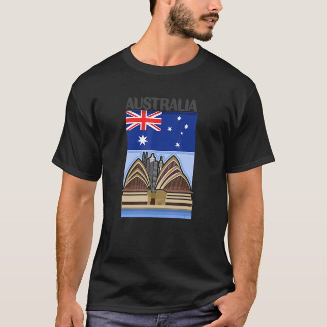 Australia Country Flag T-Shirt (Front)