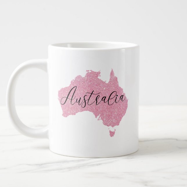 Australia Country Shining Colour     Large Coffee Mug (Left)