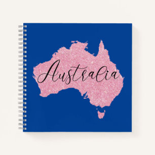 Australia Country Shining Colour Notebook