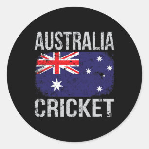 Australia Cricket  Classic Round Sticker