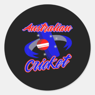 Australia Cricket Player Coach Jersey Sports Gift Classic Round Sticker