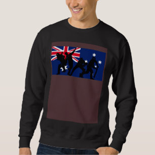 Australia Cricket Players Australian Flag Sweatshirt