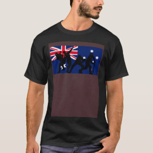 Australia Cricket Players Australian Flag T-Shirt