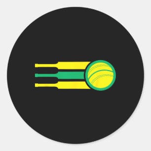 Australia Cricket Team Australia Cricket Fan Flag  Classic Round Sticker