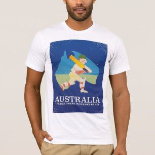 Australia Cricket Vintage travel poster T-Shirt