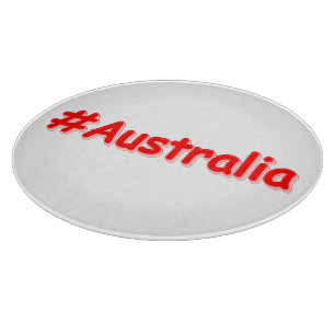 "#Australia" Cute Design. Buy Now Cutting Board
