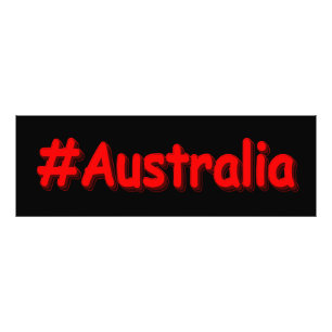 "#Australia" Cute Design. Buy Now Photo Print