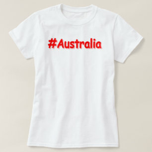 "#Australia" Cute Design. Buy Now T-Shirt