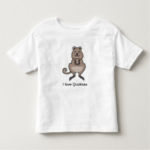 Australia - Cute I love QUOKKAS - Wildlife - Toddler T-Shirt