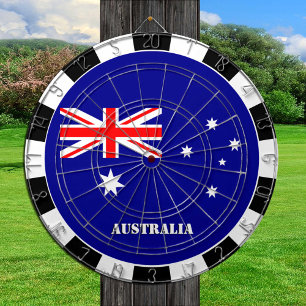 Australia Dartboard, game board, Australian Flag Dartboard