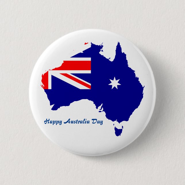 Australia Day 6 Cm Round Badge (Front)