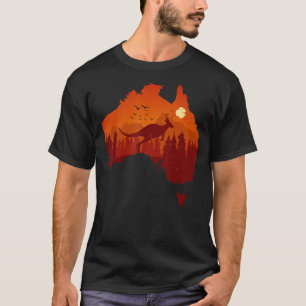 Australia Day Australian Map Flag Patriotic 1 T-Shirt