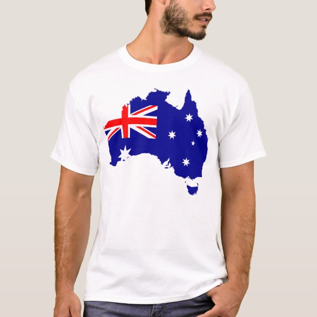  "Australia Day Borders Tee" T-Shirt (Front)