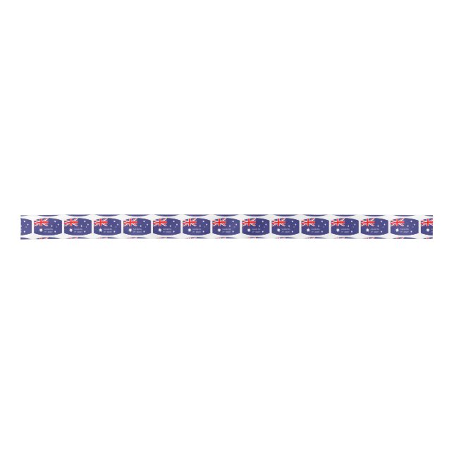 Australia Day Flag Satin Ribbon (Front)