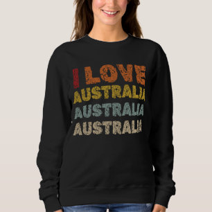 Australia Day - I Love Australia vintage Sweatshirt