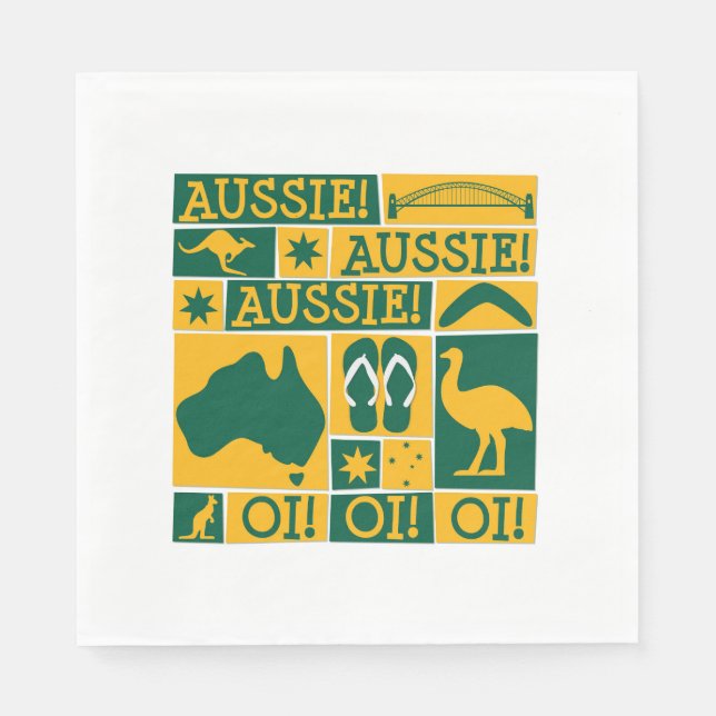Australia Day Napkin (Front)