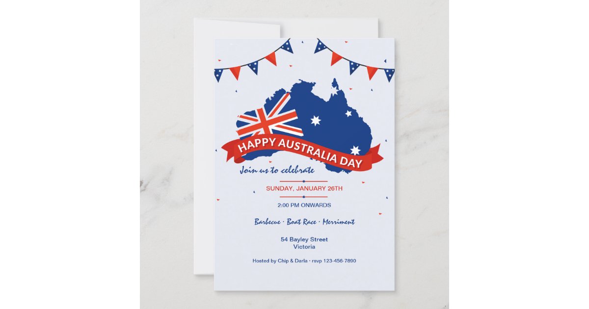 Australia Day Party Invitation Zazzle
