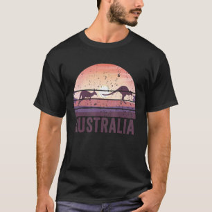 Australia Day Retro Vintage Kangaroo Men Women Kid T-Shirt