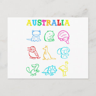 Australia Day Toddler Shirt Funny Animals Australi Postcard