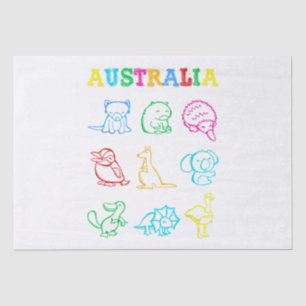 Australia Day Toddler Shirt Funny Animals Australi Tissue Paper
