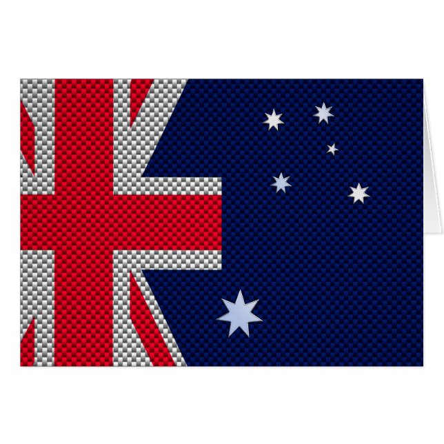 Australia Design in Carbon Fibre Chrome Style (Front Horizontal)