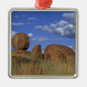 Australia, Devil's Marbles. Spherical sandstone Metal Tree Decoration