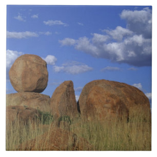 Australia, Devil's Marbles. Spherical sandstone Tile