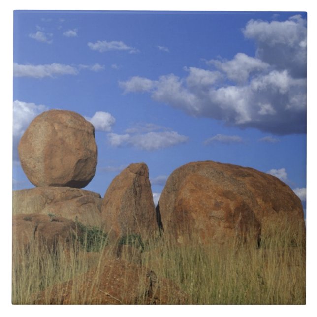 Australia, Devil's Marbles. Spherical sandstone Tile (Front)