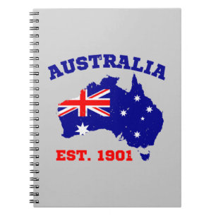 Australia Established 1901 Notebook
