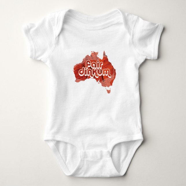 AUSTRALIA FAIR DINKUM BABY BODYSUIT (Front)