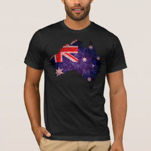 Australia Flag and Maps T-Shirt