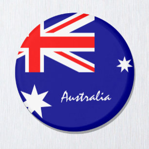 Australia flag & Aussie - travel/sports fans Magnet
