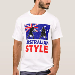 Australia Flag Australian Boxing Club Vintage T-Shirt