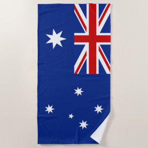 Australia flag beach towel