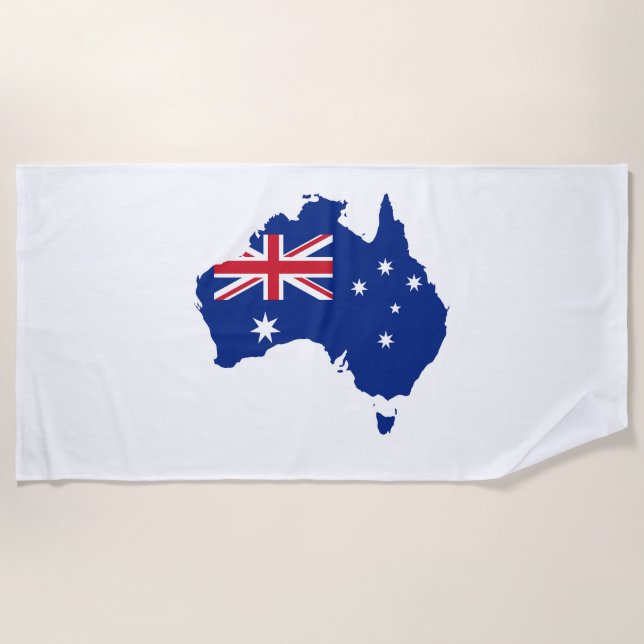 Australia flag beach towel (Front)