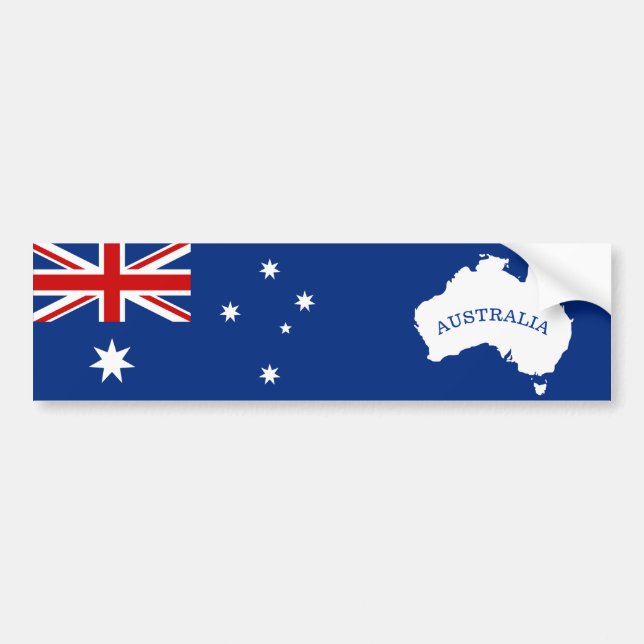 Australia flag bumper sticker (Front)