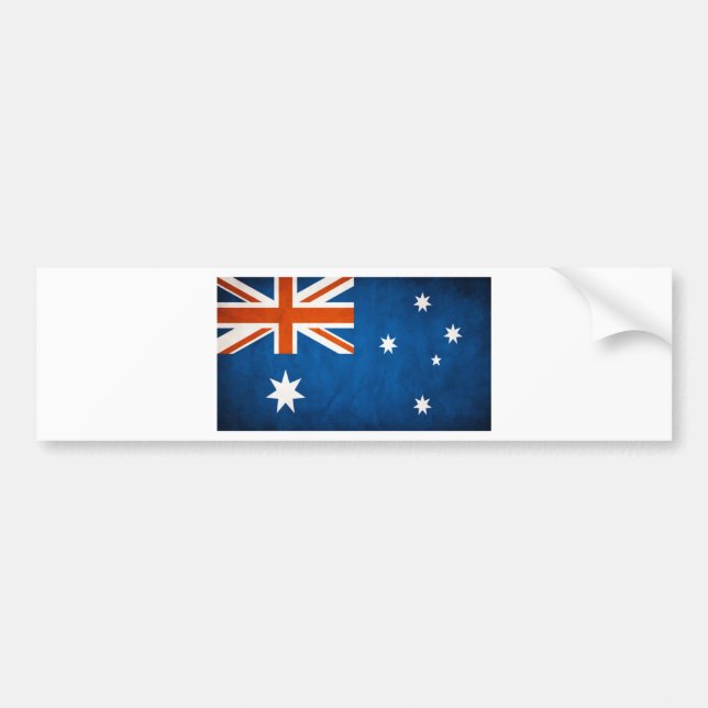 Australia Flag Bumper Sticker (Front)