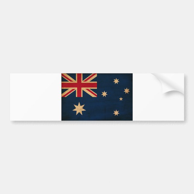 Australia Flag Bumper Sticker (Front)