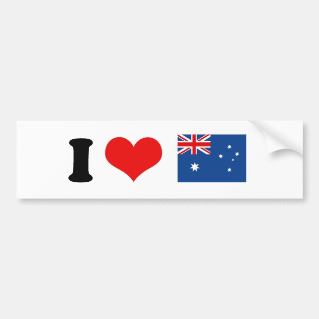 Australia Flag Bumper Sticker (Front)