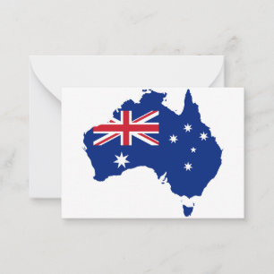 Australia flag card